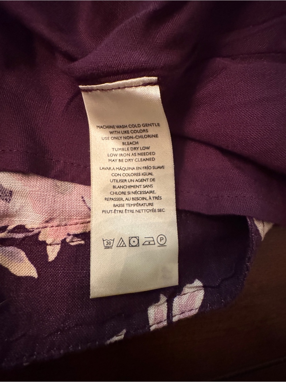 Free People Floral Linen Blend Babydoll Mini Dress NWT XS Purple Boho - Picture 8 of 14